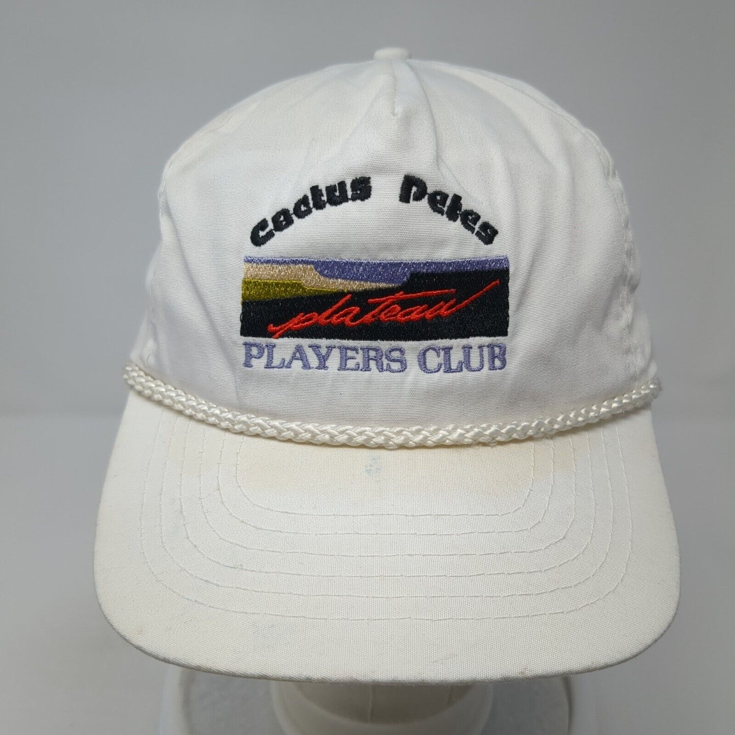 Cactus Petes Players Club Plateau Slideback Rope Hat White One Size Otto
