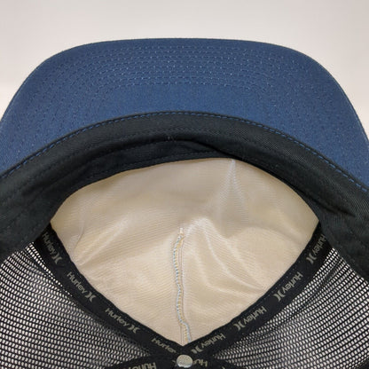 Hurley Snapback Trucker Hat Blue OS Adjustable Stripe Mesh Back Classics Yupoong