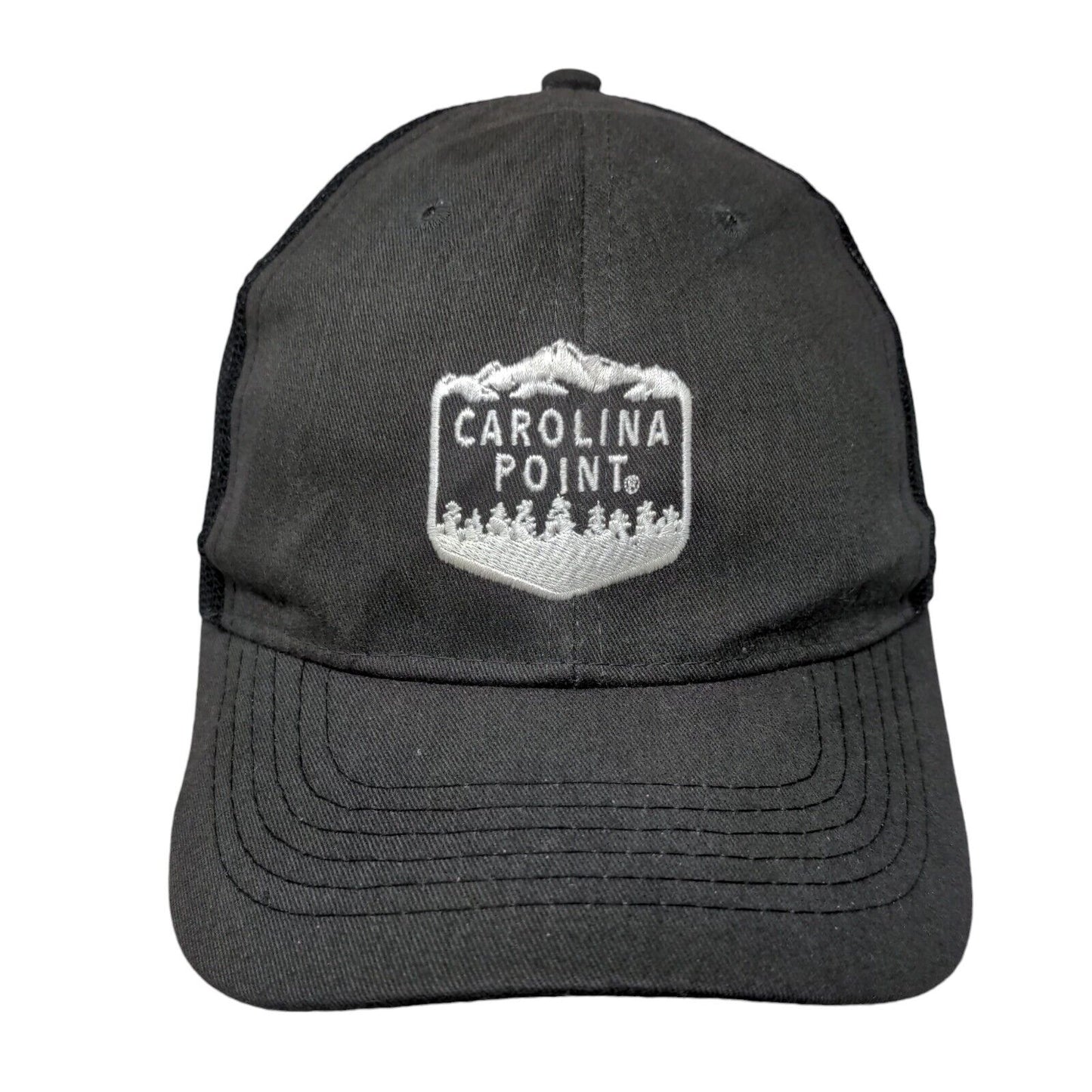Carolina Point Snapback Mesh Back Trucker Hat Gray One Size Hit Wear