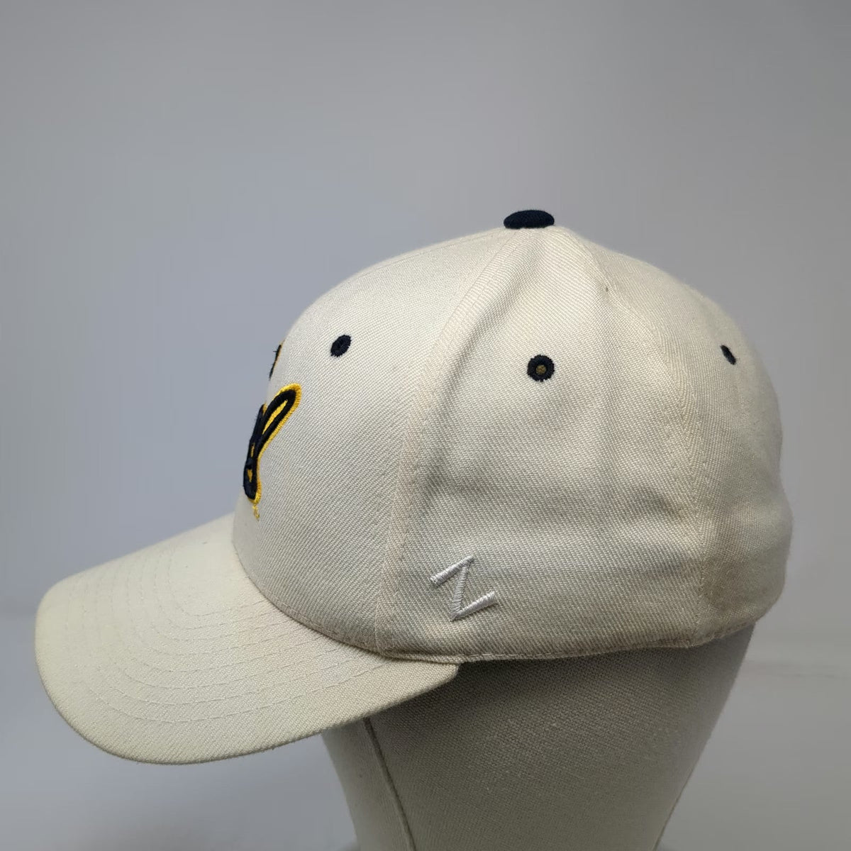 Zephyr California Golden Bears NCAA Beige Baseball Cap 7 1/8 Fitted Wool Hat