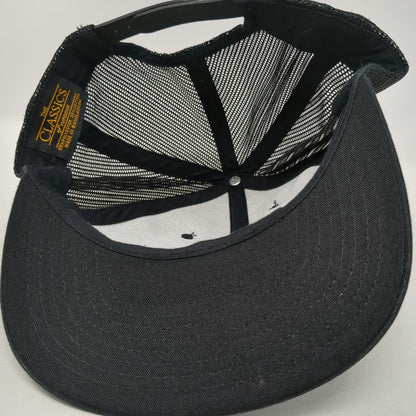 Yupoong Trucker Hat Black White One Size Freedom Brewfest Caldwell Idaho Mesh