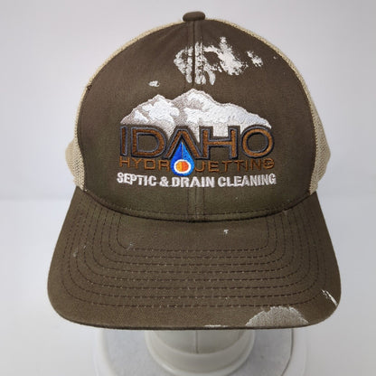 Idaho Hydrojetting Septic & Drain Cleaning Trucker Hat Brown One Size