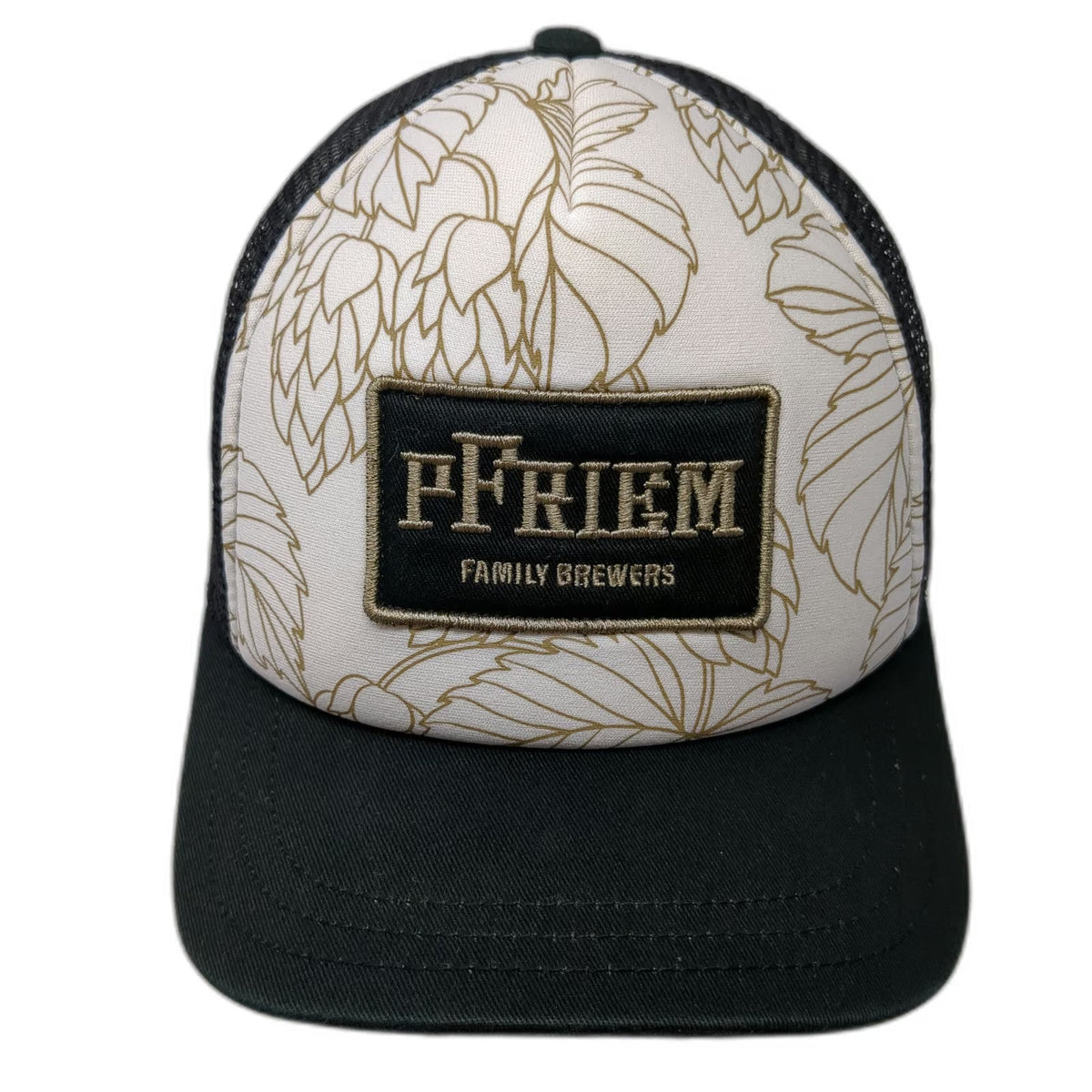 Pistil Trucker Hat White One Size Mesh Snapback pFriem Family Brewers Hops Logo