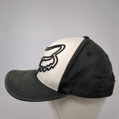 Fox Head Snapback Hat Black One Size Adjustable 6 Panel Colorblock