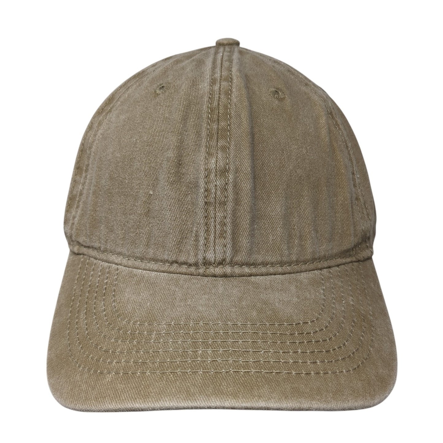CYGT Slideback Baseball Cap Brown One Size Adjustable Vented Holes 6 Panel Blank