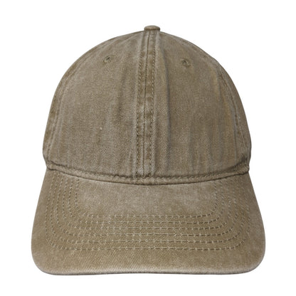 CYGT Slideback Baseball Cap Brown One Size Adjustable Vented Holes 6 Panel Blank