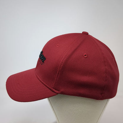 Indian Motorcycle Baseball Cap Red Black OS Embroidered Polyester Stretch Hat