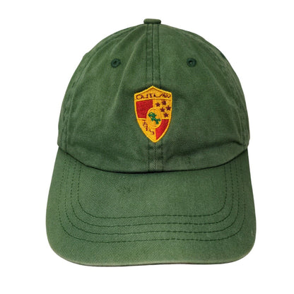 Outlaw 1963 Slideback Hat Green One Size Embroidered 6 Panel Yupoong