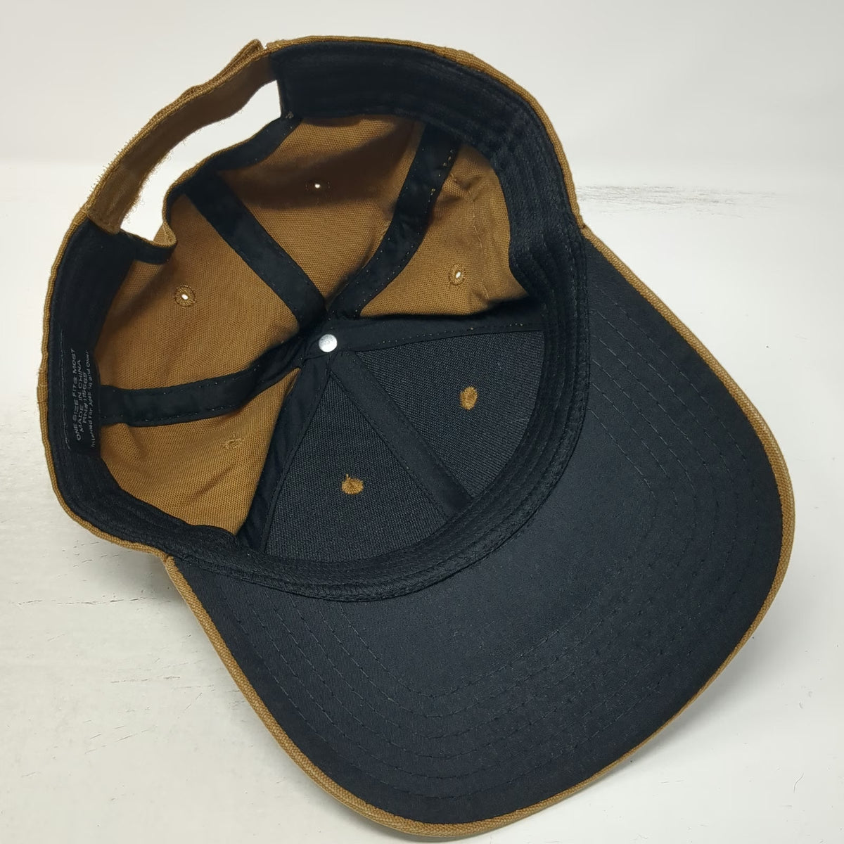 Dickies Baseball Cap Brown One Size Strapback Canvas Logo Patch Workwear hat