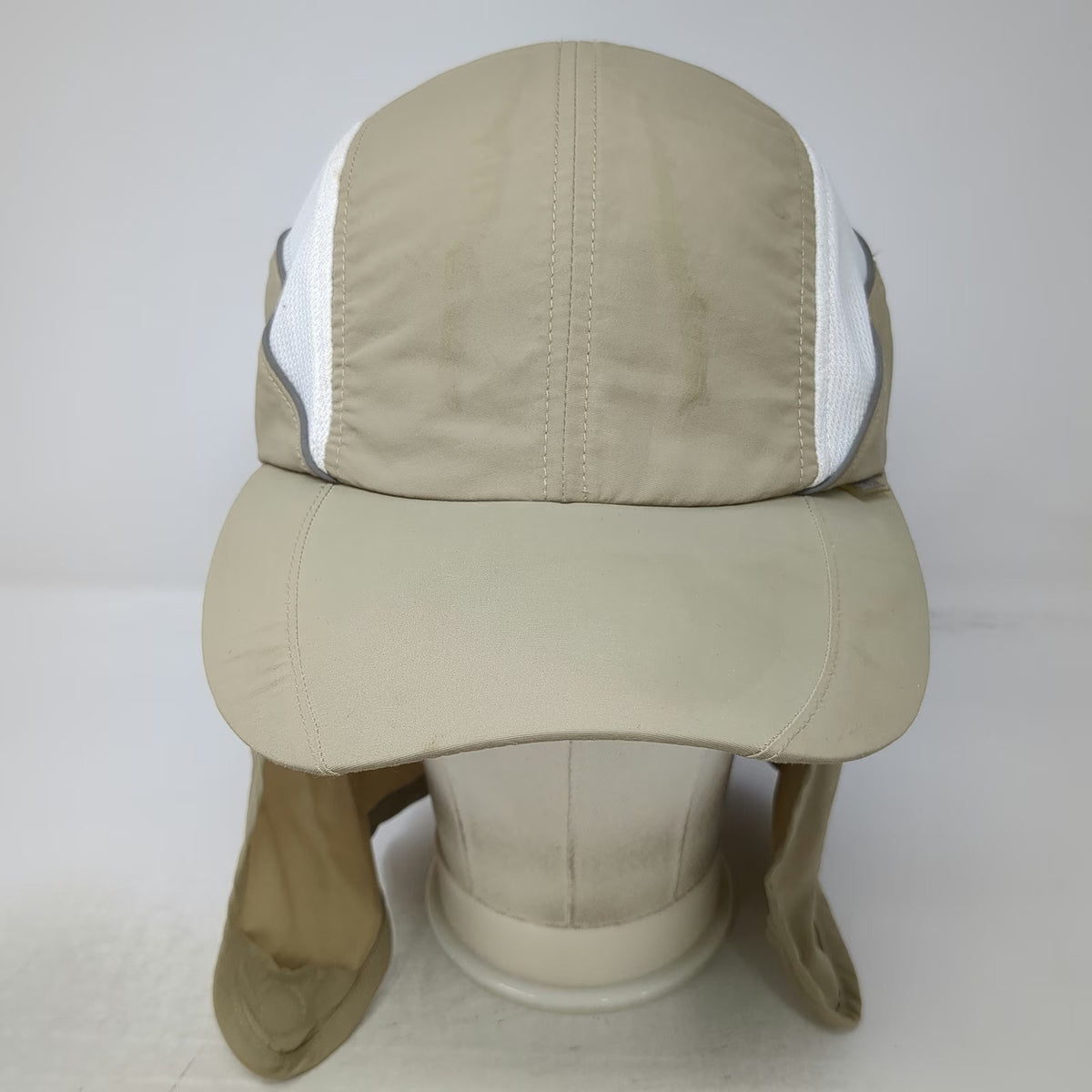 REI Baseball Cap Beige One Size Sun Cape Mesh Reflective Neck Shield Nylon Hat