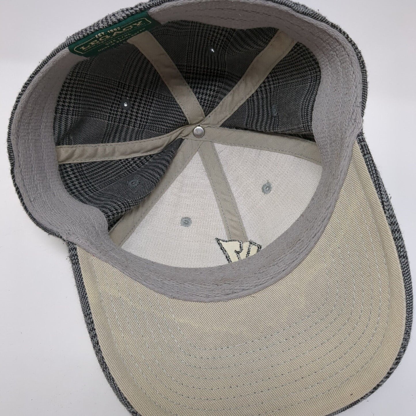 Legacy Fitted Hat Multicolor L/XL Lightweight Houndstooth Vented Holes 6 Panel