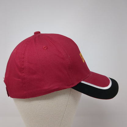 Jerusalem Strapback Hat Red One Size Adjustable 6 Panel Embroidered Patriotic