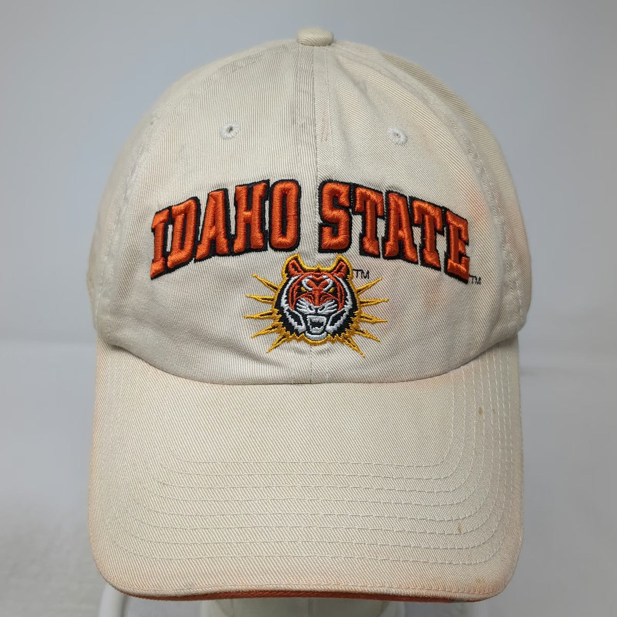 The Game Idaho State Bengals NCAA Beige One Size Hat Bengal Backer Embroidered