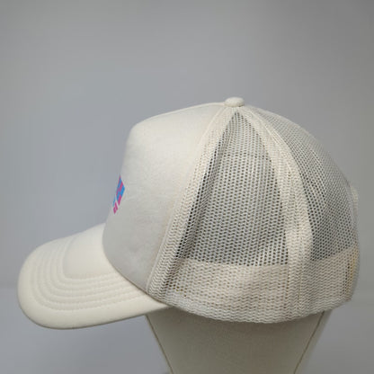 AS Colour Trucker Hat Beige One Size Mesh Back Foam Front Plunge Club Snapback