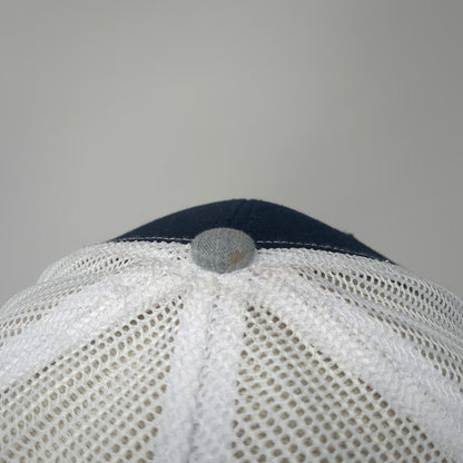 Richardson Trucker Hat Blue One Size American Construction Supply Demo Day Mesh