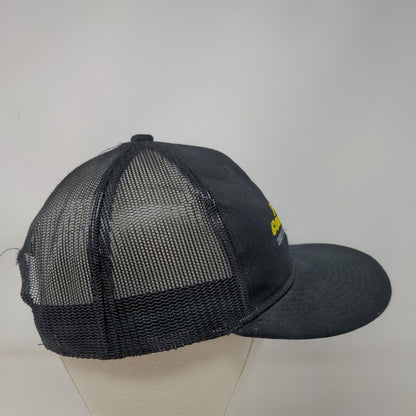 Factory Connection Snapback Mesh Back Trucker Hat Black One Size