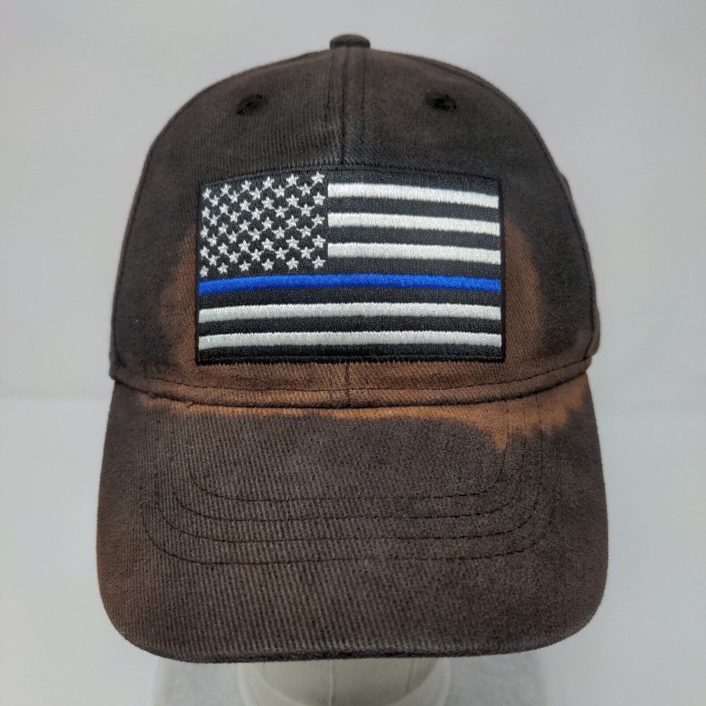 American Flag Honor Heroism Slideback Hat Black OSFA Patriotic Eagle Emblems