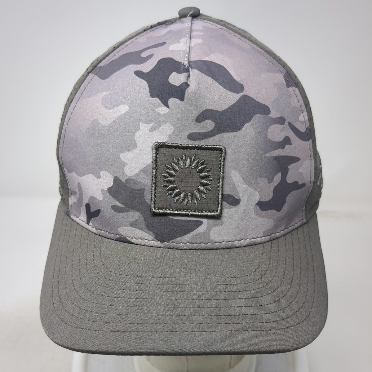 Pukka Trucker Hat Gray Black Camo Ocotillo Golf Club Snapback One Size