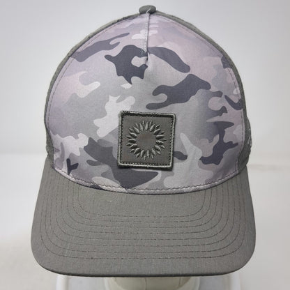 Pukka Trucker Hat Gray Black Camo Ocotillo Golf Club Snapback One Size