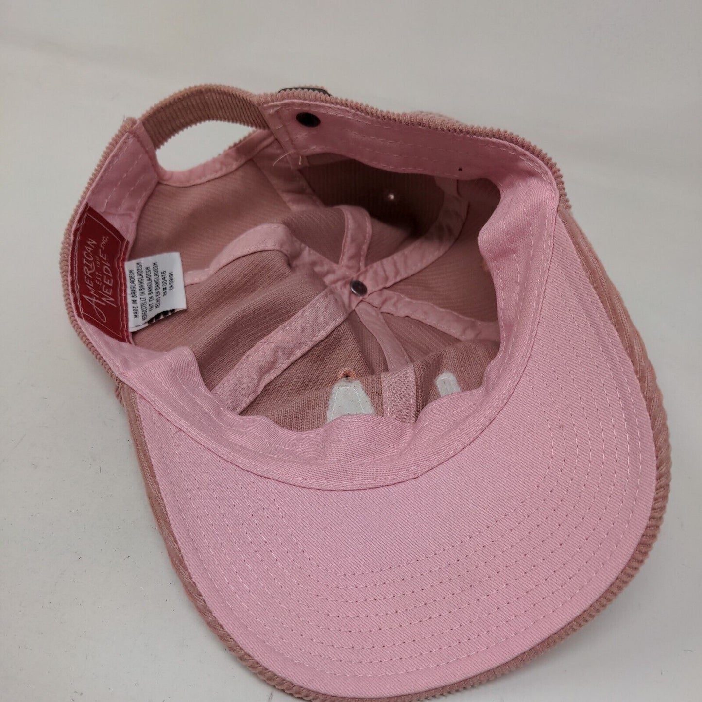 American Needle Women's Slideback Hat Pink Adjustable Corduroy