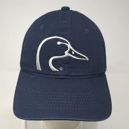 Ducks Unlimited Logo Strapback Mesh Back Trucker Hat Blue One Size Solid