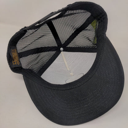 Hurley Snapback Mesh Back Trucker Hat Black One Size Adjustable Yupoong