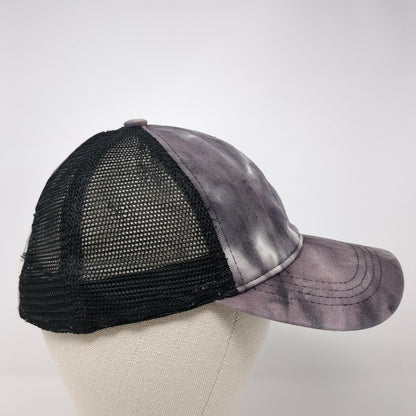 C.C Exclusives Strapback Trucker Hat Multi One Size Ponytail Mesh Back