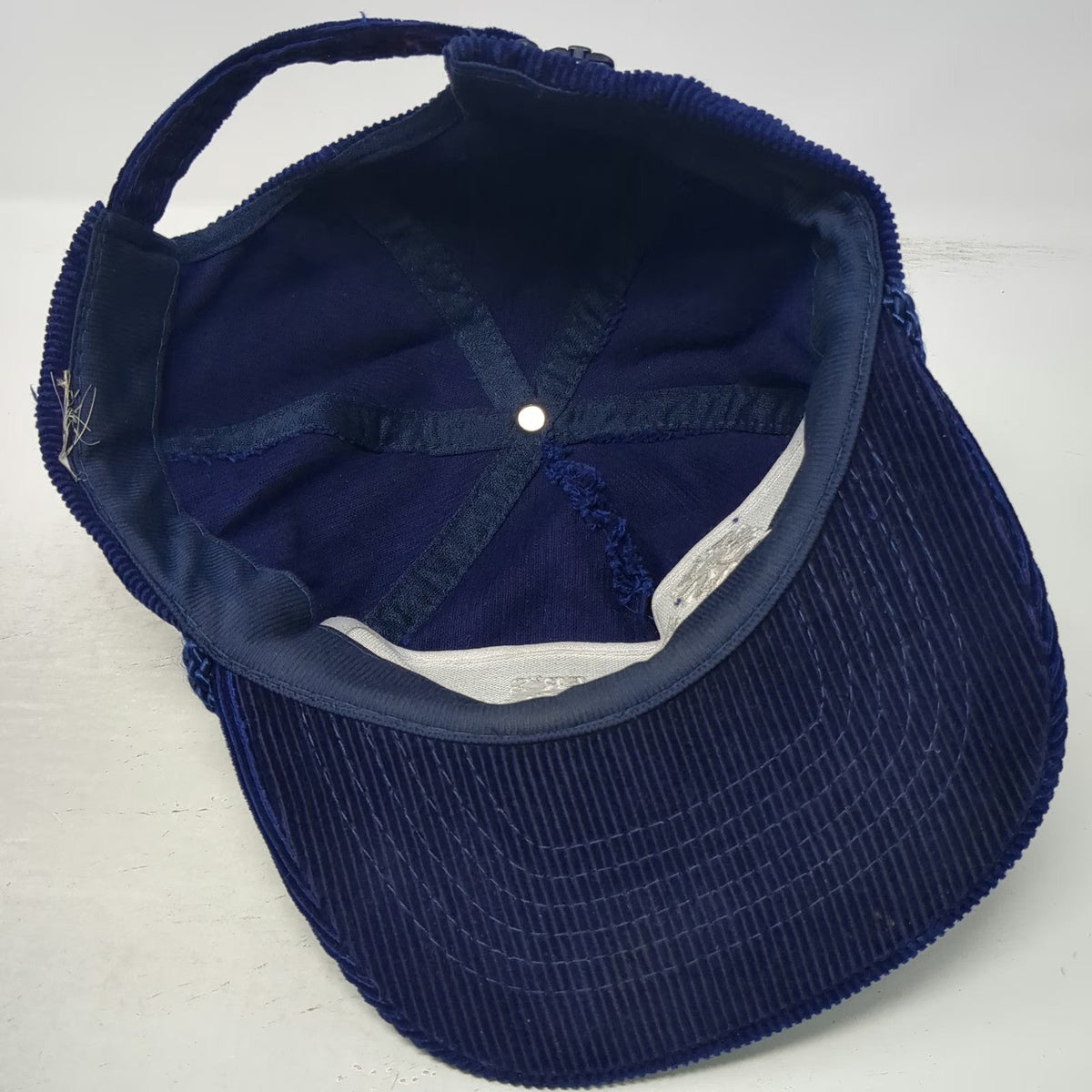 Miller's Blue Ribbon Beef Hat Trucker Blue OSFM Corduroy Rope Brim Adjustable