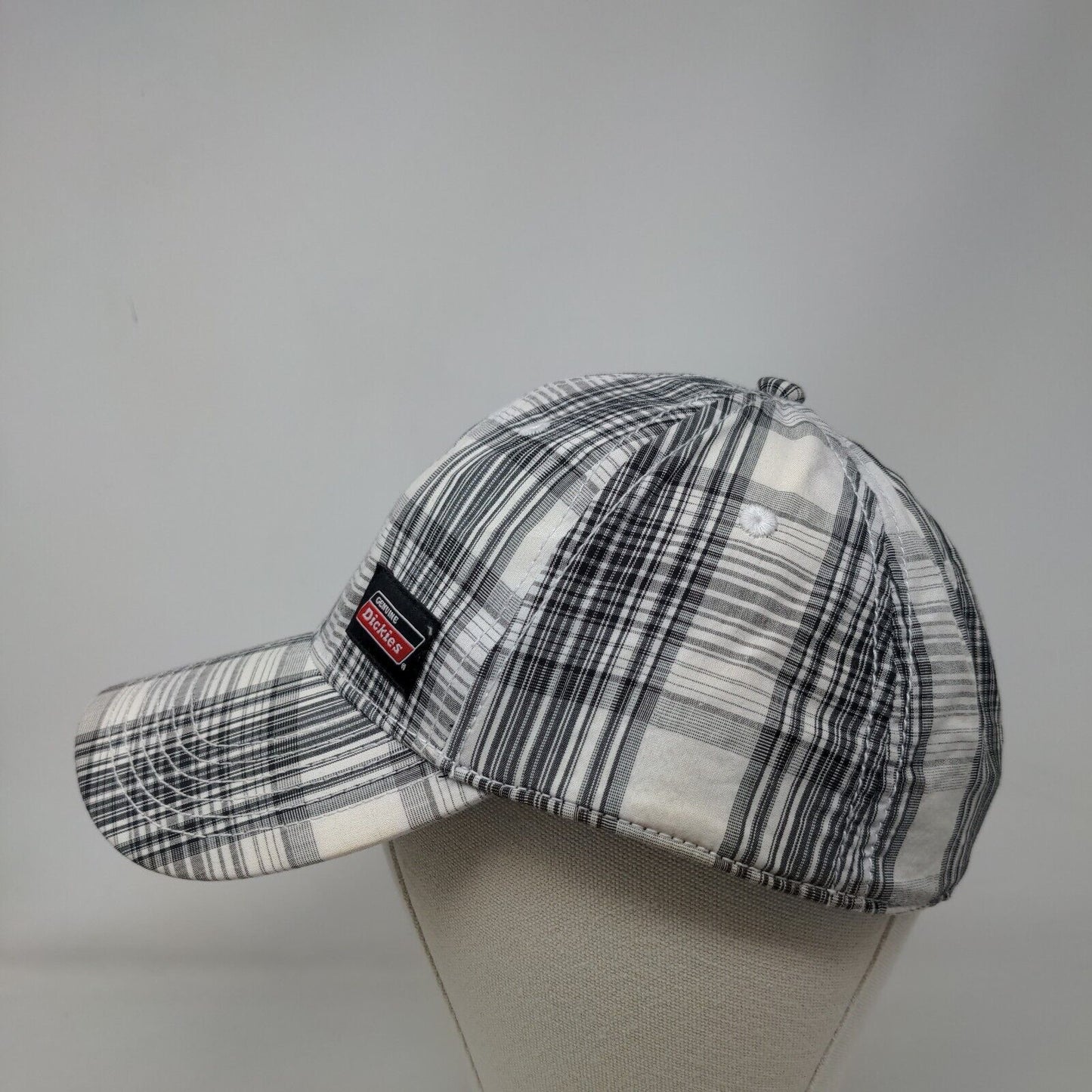 Dickies Fitted Hat Multicolor OSFM Plaid 6 Panel Vent Holes Tek Flex