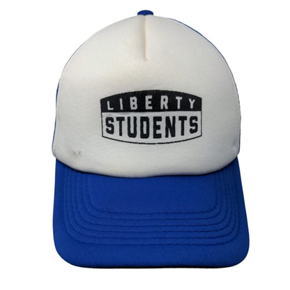 Liberty Students Snapback Mesh Back Trucker Hat Blue OSFA Colorblock