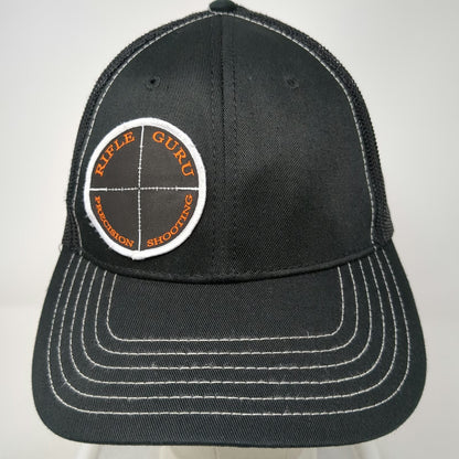 Otto Trucker Hat Black Orange White One Size Precision Shooting Mesh Snapback