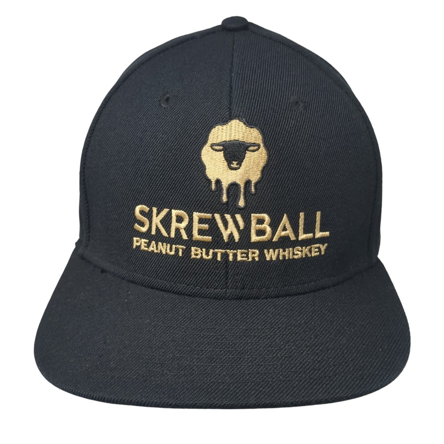 Skrewball Peanut Butter Whiskey Snapback Hat Black One Size Headstart