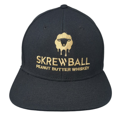 Skrewball Peanut Butter Whiskey Snapback Hat Black One Size Headstart