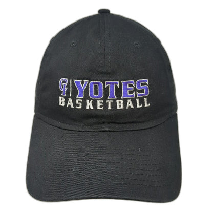 New Era Baseball Cap Black OSFM Hat College of Idaho Yotes Basketball Adjustable