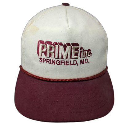 Mad Hatters 5 Panel Hat White Red One Size Prime Inc Springfield Rope Trucking