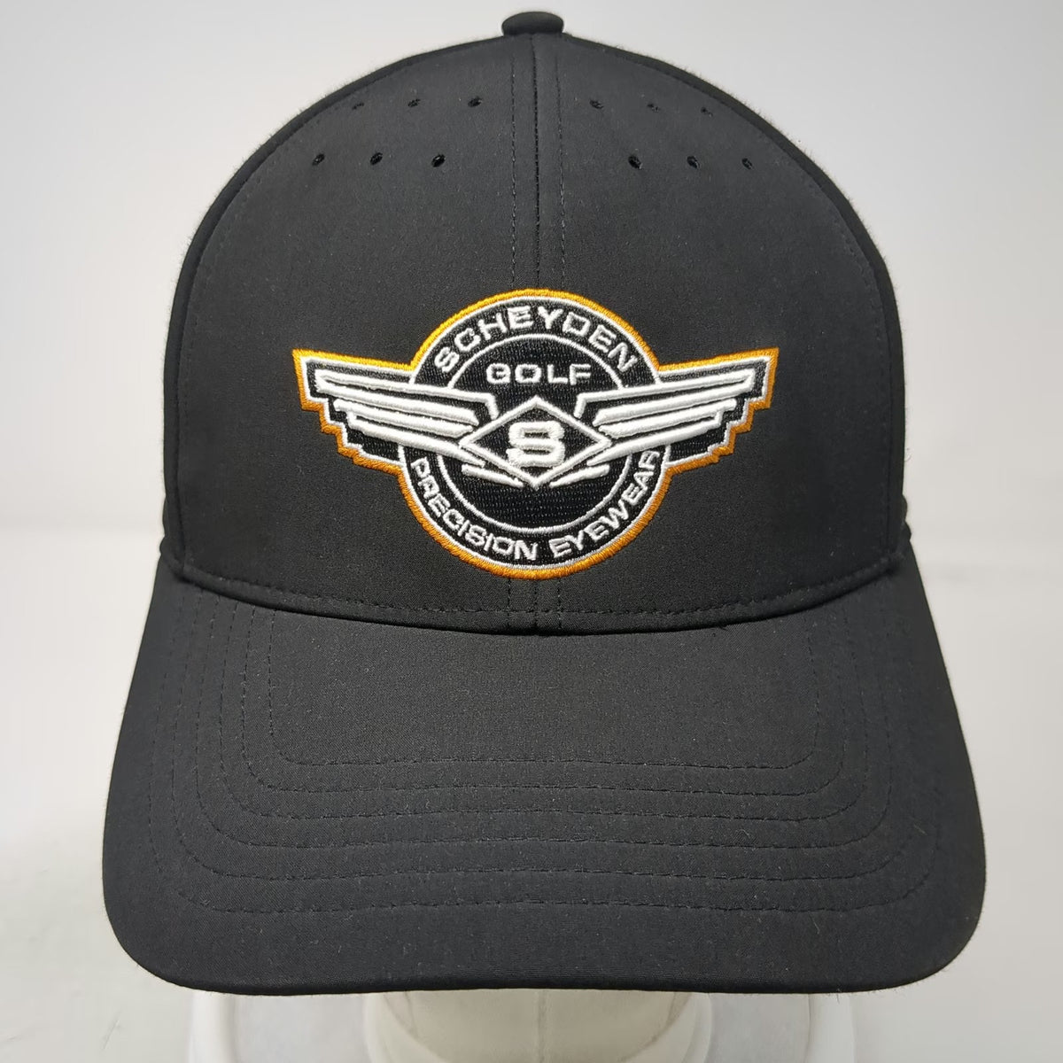 Scheyden Golf Precision Eyewear Baseball Cap Black One Size Perforated Hat