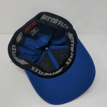 UC Fitted Hat Blue S/M Flexfit Embroidered Vented Holes 6 Panel Otto Cap