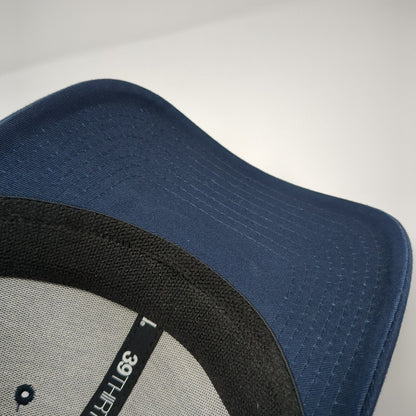 Mavericks Fitted Mesh Back Hat Blue S-M Stretch Solid New Era 39Thirty