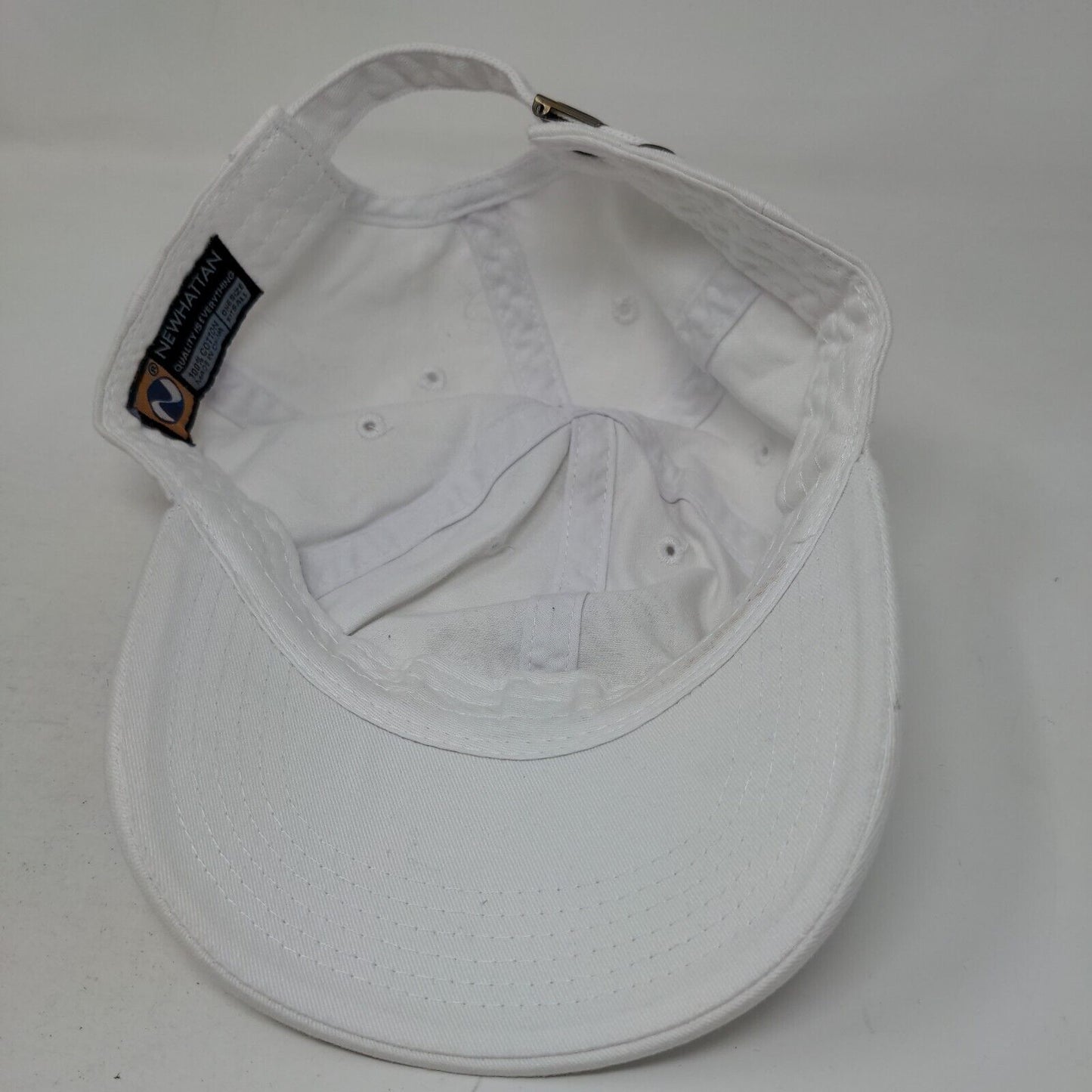 Puerto Rico Slideback Hat White OSFA Newhattan Rhinestone Bling