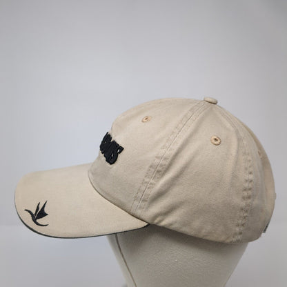 Kauai Lagoons Strapback Hat Tan One Size Solid Adjustable Imperial