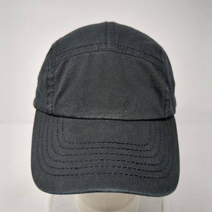 Newhattan Slideback 5 Panel Cap Black One Size Adjustable Breathable Blank