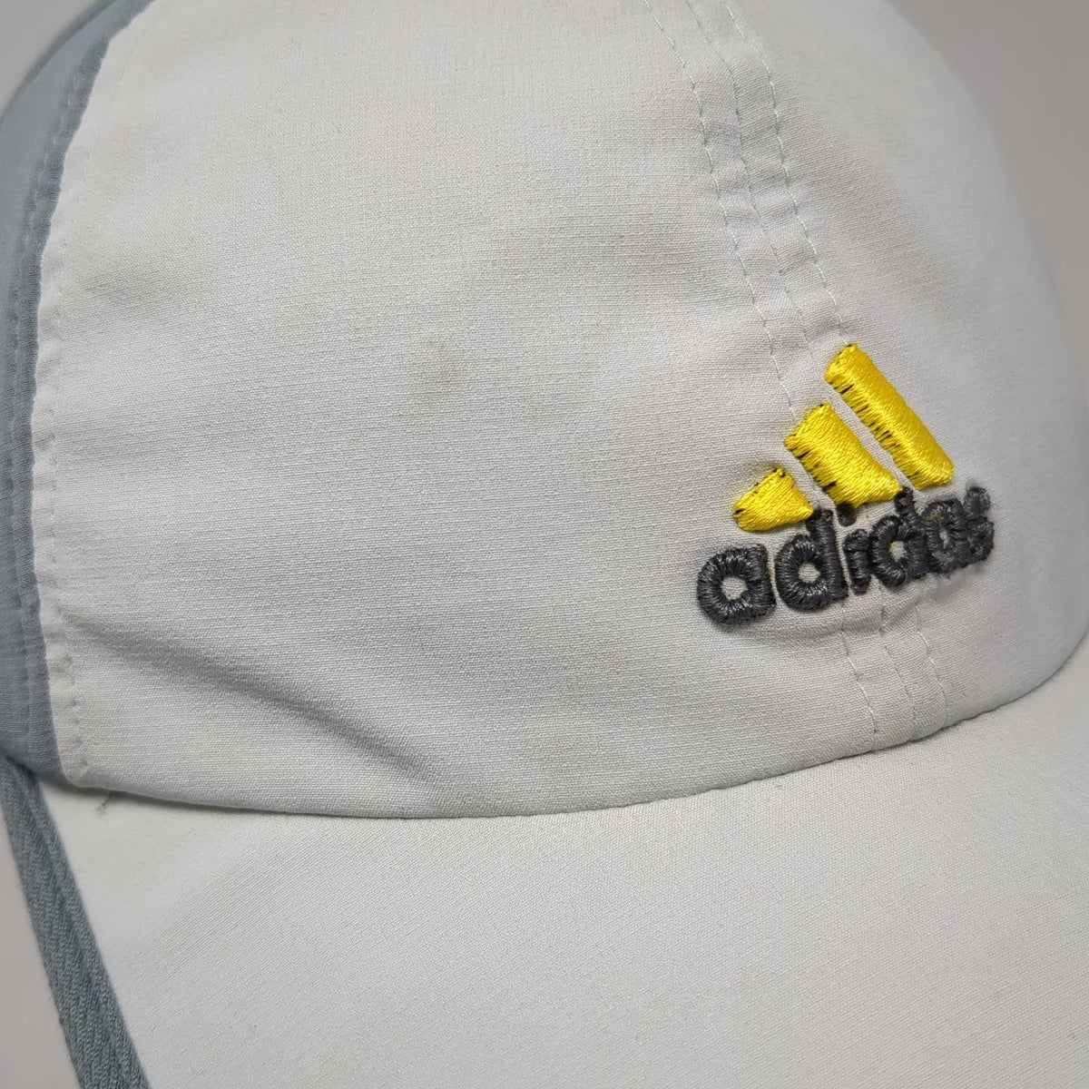 Adidas Baseball Cap Gray One Size Adizero Mesh Running Training Performance Hat