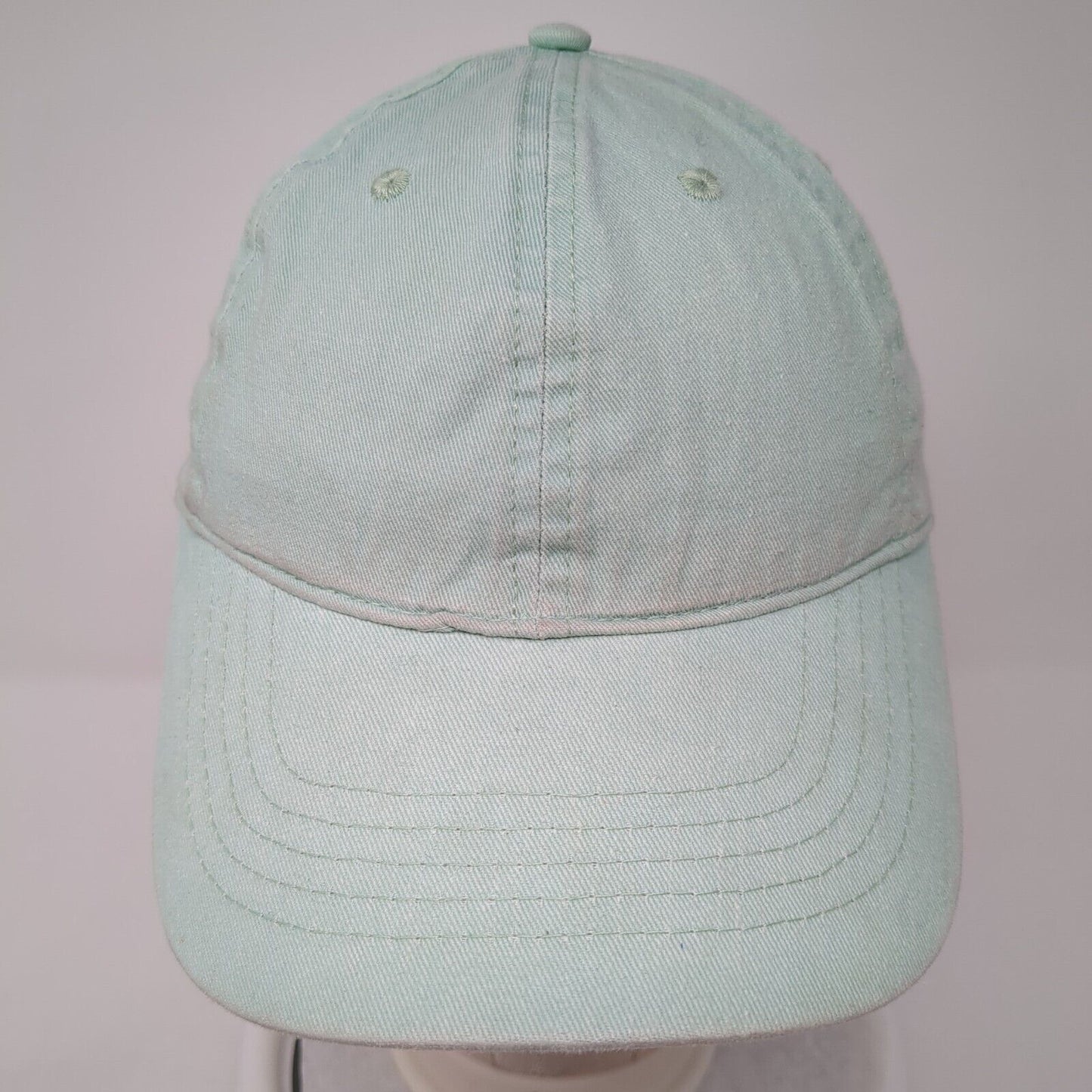 Unbranded Strapback Hat Blue One Size Adjustable Blank Solid Vent Holes