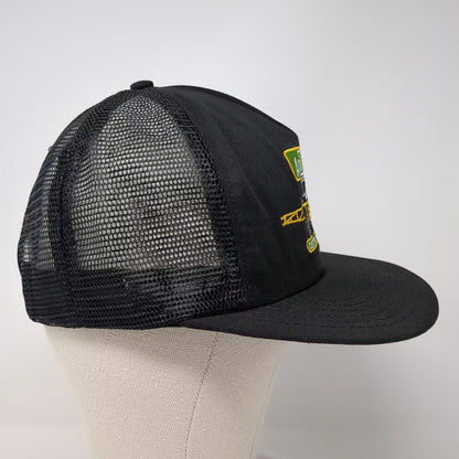 Cyanamid AgriCenter Custom Application Trucker Hat Black Snapback USA Vintage