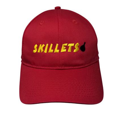 Skillets Slideback Hat Red One Size Solid Embroidered Port Authority