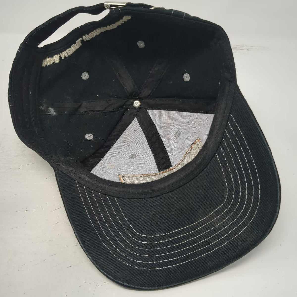 Baseball Cap Black One Size Baileigh Industrial Wood Metal Working Hat Slideback