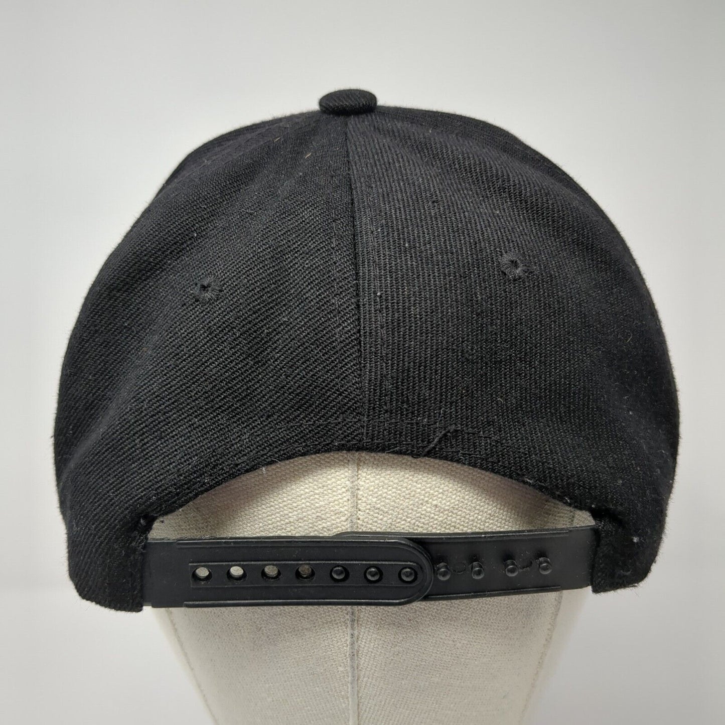 Skeleton Hand Rock On Snapback Hat Black One Size Adjustable 6 Panel
