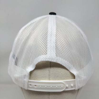 ZLL Snapback Trucker Hat Black One Size Embroidered Mesh Back Port Authority