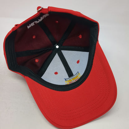 Philippines Jeepney Baseball Cap Red One Size Textured Embroidered Slideback Hat