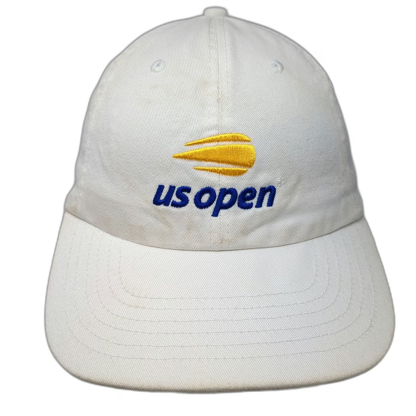 Quake City Caps US Open Tennis American Express White One Size Baseball Cap Hat